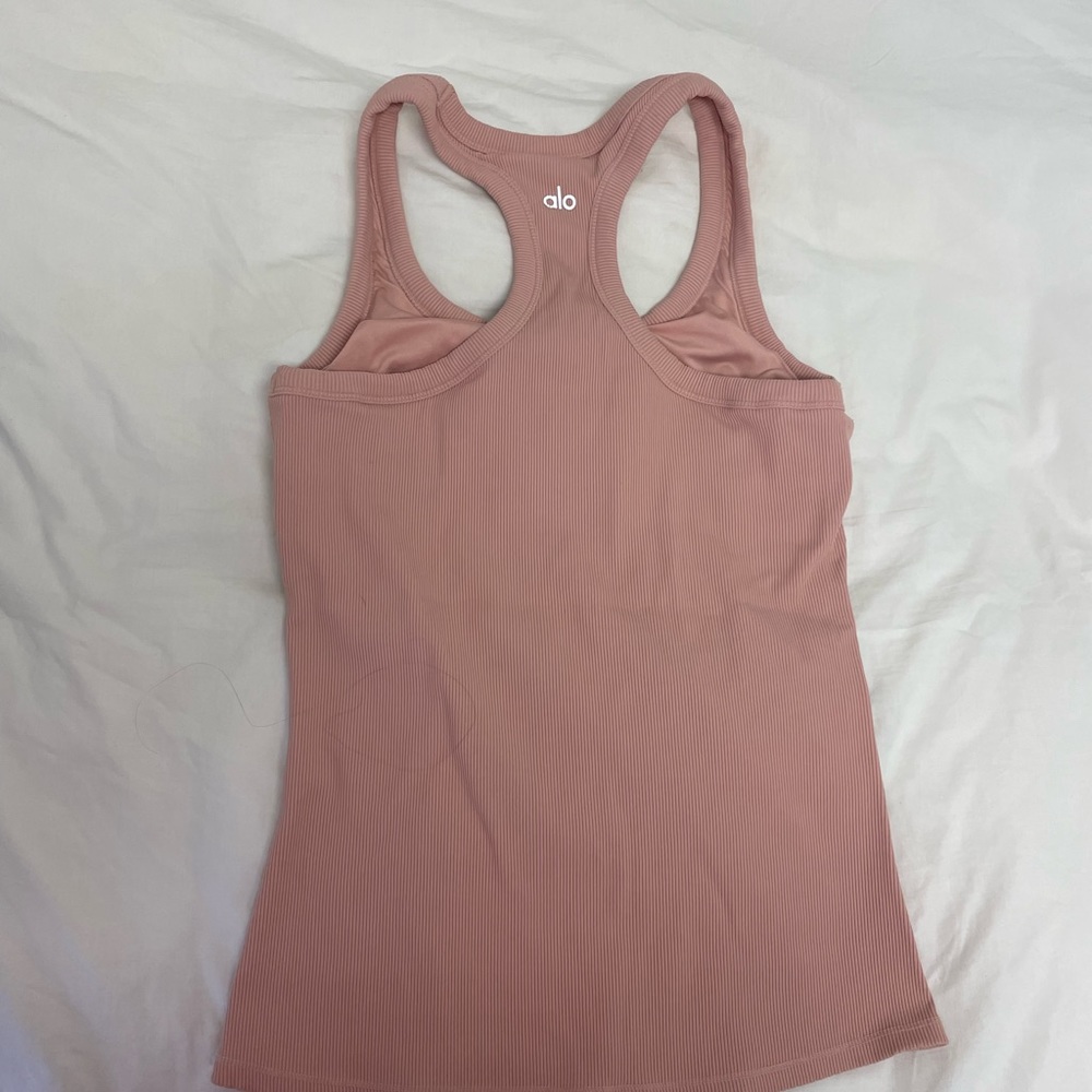 Alo Light Pink Workout Tank Size M